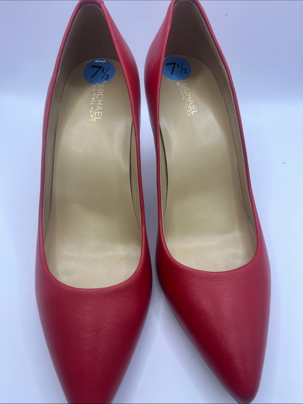 Michael Kors Red Leather Pointed Pump
